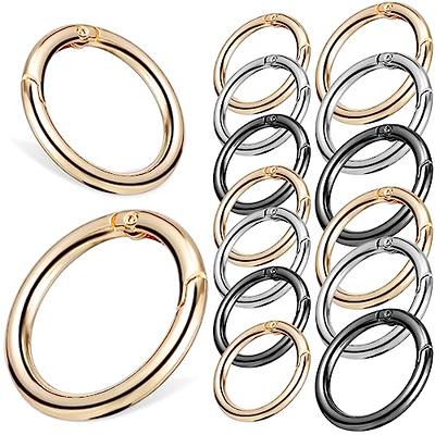 24 PCS Spring O Ring Set, Circle Carabiner Clip in 4 Size, Zinc Alloy Round  Carabiner Snap Trigger Buckle, Small DIY Accessories for Collars, Keychain,  Purse and Handbag(Gold) - Yahoo Shopping