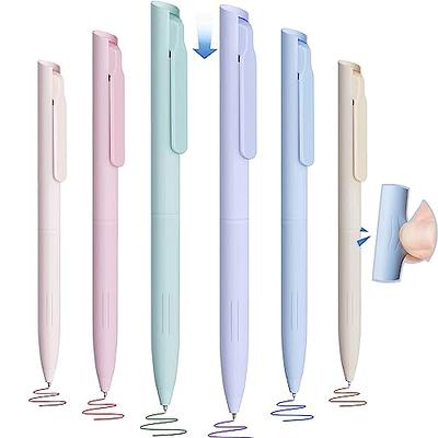 Gelapa Colored Gel Pens, 6Pcs Pastel Ink Pens, 0.5mm Fine Point Smooth Writing  Pens, No Bleed, Aesthetic Retractable Pens for Coloring Journaling Note  Taking, Cute Office School Supplies for Women - Yahoo