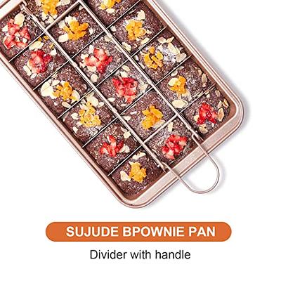 WSNB Brownie Pan, 18 Pre-Slicer Carbon Steel Baking Pans, Brownie