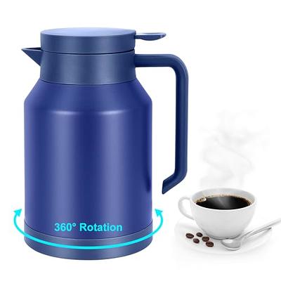 135 Oz & 4L Airpot Thermal Thermos Coffee Dispenser with Pump,Airpot Coffee  Carafe Thermal for Keeping Hot Double Walled Insulated Stainless Steel