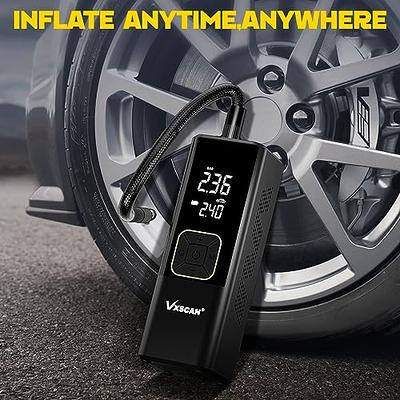 Tire Inflator Portable Air Compressor,Cordless 150 PSI Portable Air  Compressor for Car Tires, Motorbikes, Balls, Bicycles,Air Pump for Car  Tires,Air