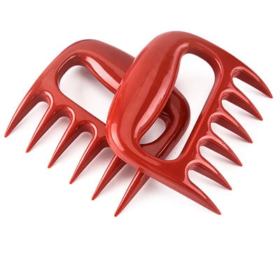 LEVINCHY Meat Claws Shredders Claws 2-Piece Set Meat Forks Meat Shredding  Claws BBQ Grill Tools, Blade with Bottle Opener and Cutter, Large Wooden