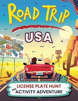 Road Trip Activity Book for Kids: Fun Car Travel Themed Games