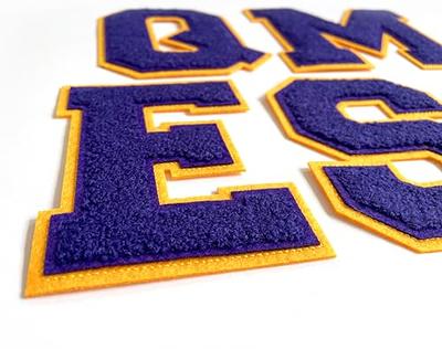 Chenille Letter Patches Purple Varsity Letter Patches 4-1/2 Iron on Letter  Patches for Clothing Letterman Jacket Patches (Purple-A) - Yahoo Shopping