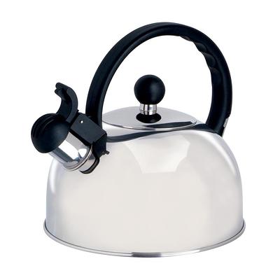 VINTAGE STAINLESS STEEL FARBERWARE WHISTLING TEA KETTLE 1.3 QUART