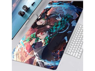 Anime Large Gaming Mousepad Computer Hd Keyboard Pad Mouse Mat Desk Mats  Natural Rubber Anti-slip Office Mouse Pad Desk Accessories - Temu