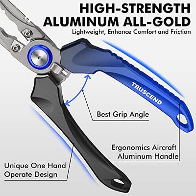 Truscend Aluminum Fishing Pliers Saltwater, Split Ring Pliers, Fishing  Nippers with Line Cutter and Hook Remover Tool, Fisherman Gear and  Equipment Accessories and Essentials, Fishing Gifts for Men - Yahoo Shopping