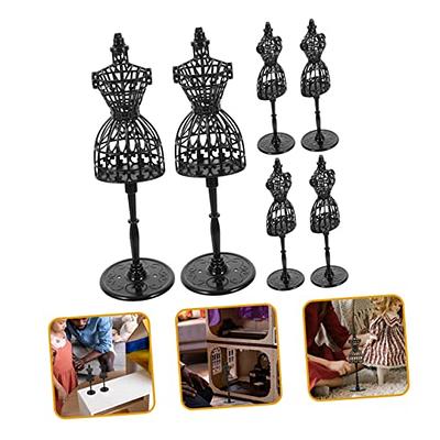 6pcs DIY Display Clothes Mannequin Stand Plastic Dress Mannequin