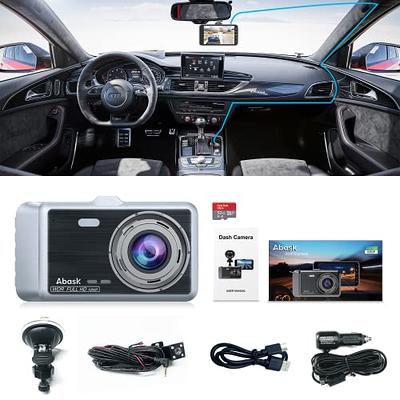  kurras Dual Dash Cam Front and Rear, Mini Dashboard Camera with  32GB TF Card, 1080P Full HD, 2.45 inch IPS Screen, Night Vision, WDR, Loop  Recording, G-Sensor, Parking Monitor : Electronics