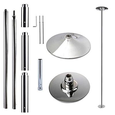 AW 45mm Spinning Static Dance Pole Kit Portable Dancing Pole for Club Home  Exercise, Max Load 1102 Lbs Silver/Black/Colorful