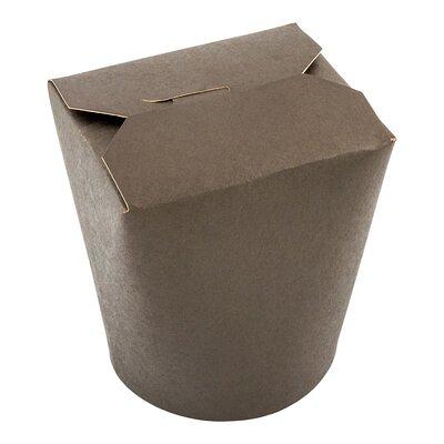 Bio Tek 25 oz Round Kraft Paper Salad Container - 6 x 6 x 2 1/2