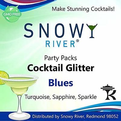 Snowy River Cocktail Glitter Party Packs - All Natural Edible Glitter for  Drinks, Beverage Glitter, Champagne Glitter, Drink Glitter (Blues, 4g) -  Yahoo Shopping