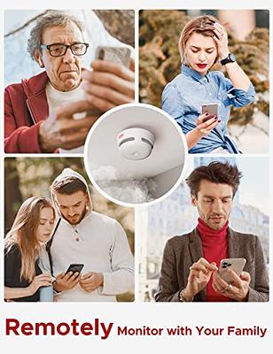 X-Sense Smart Smoke Detector Fire Alarm with Replaceable Battery, Wi-Fi  Smoke Detector, App Notifications with Optional 24/7 Professional  Monitoring