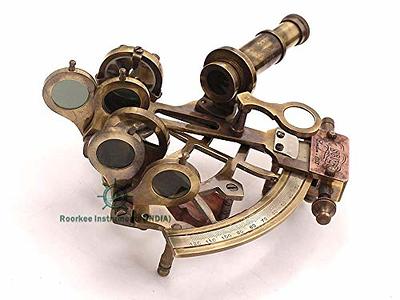 ROORKEE INSTRUMENTS (INDIA) A NAUTICAL REPRODUCTION HOUSE RII J. Scott  London Nautical Brass Pocket Sextant, Astrolabe Sextant Tool with a Wooden  Box, Galactic Gifting - Yahoo Shopping