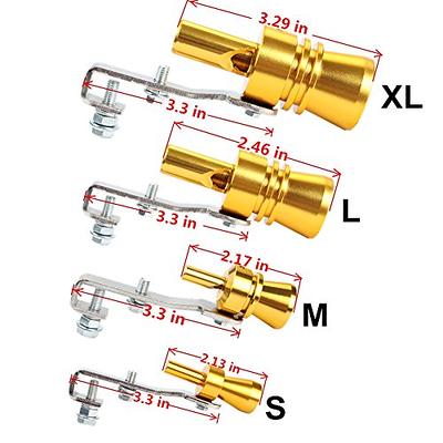 Aluminum Turbo Sound Whistle Exhaust Pipe Tailpipe BOV Blow-off Valve