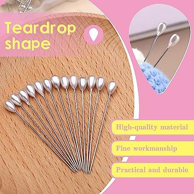 200PCS Sewing Pins Straight Pin for Fabric Pearlized Ball Head Quilting Pins  Multicolor Stick Pins for