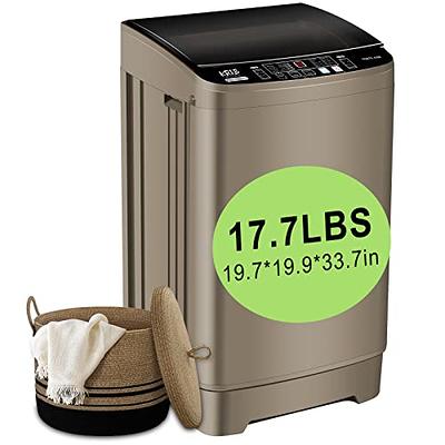  Giantex Portable Washing Machine, 7.7lbs Capacity All-in-One  Washer Spinner Combo w/Drain Pump, 0.78 Cu.ft Laundry Washer w/ 10 Program,  3 Water Level, LED Display, Compact for Apartment RV : Appliances