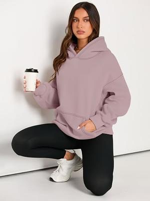 AUTOMET Womens Oversized Sweatshirts Fleece Hoodies Long Sleeve Shirts  Pullover Fall Clothes with Pocket, Apricot, Small : : Clothing,  Shoes & Accessories