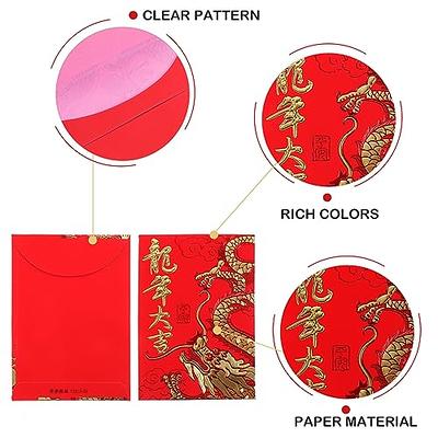 36Pcs Chinese New Year Red Envelope, 2024 Lucky Money Envelopes,Red  Packets, HongBao for Wedding Birthday Spring Festival (36 Pcs)