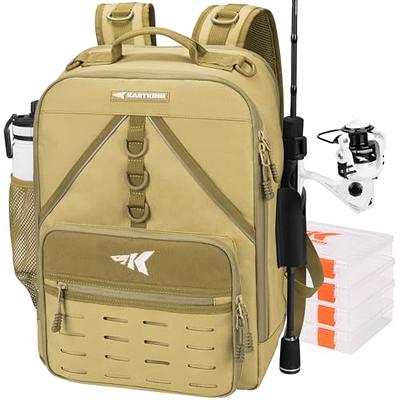 Aertiavty Fishing Gear Tackle Bag, Compact Backpack with Tackle Box and Rod  Holder For Outdoor Sport, Fishing Gift - Yahoo Shopping