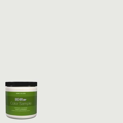 BEHR PREMIUM PLUS 8 oz. #750E-1 Steam White Semi-Gloss Interior/Exterior  Paint & Primer Color Sample - Yahoo Shopping