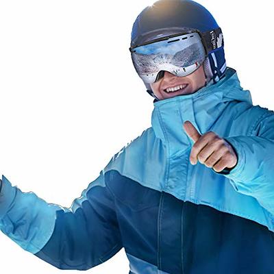 OutdoorMaster OTG Ski Goggles - Over Glasses Ski/Snowboard Goggles for Men,  Women & Youth - 100% UV Protection