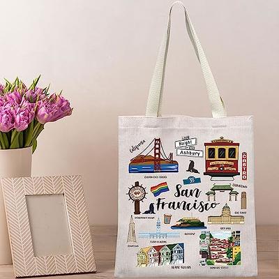 BWWKTOP San Francisco Canvas Tote Bag San Francisco Souvenirs