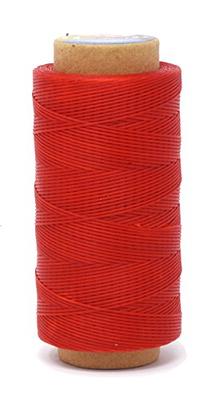Flat Waxed Thread for Leather Sewing - Leather Thread Wax String Polyester  Cord for Leather Craft Stitching Bookbinding by Mandala Crafts 150D 0.8mm  273 Yards Red - Yahoo Shopping