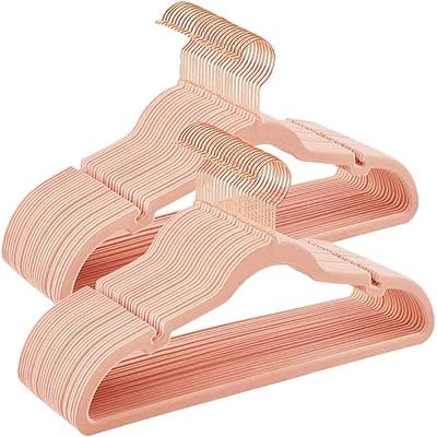 OSTO Pack Of 100 Premium Velvet Hangers, Non-Slip Adult Hangers With Pants  Bar And Notches, Thin Space Saving 360-Degree Swivel Hook Pink OSTO Color:  - Yahoo Shopping