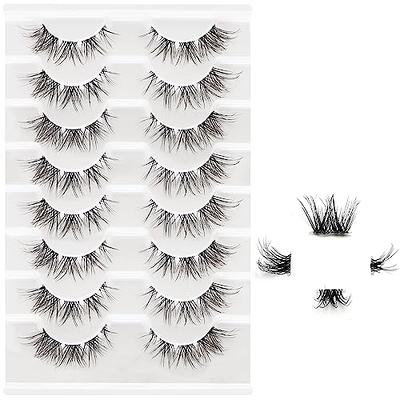 Losha Lashes Natural Look Manga Lashes with Clear Band Wispy False