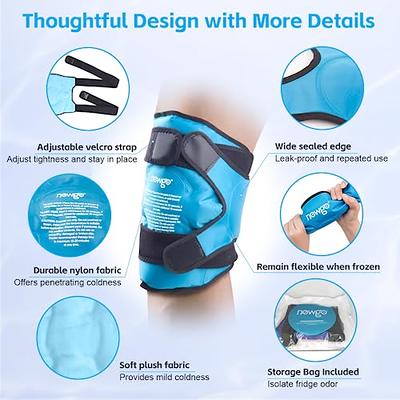 NEWGO Small Ice Packs for Injuries Reusable, 6 Pack Gel Cold Packs Round  Hot Cold Compress