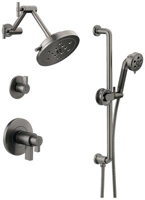 Brizo BSS-Litze-T60235-02 Litze Thermostatic Shower System with Shower Head  and Hand Shower Less Handles - Rough-in Valve Included Luxe Steel Showers -  Yahoo Shopping