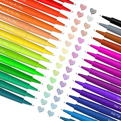 HysmmxHer Retro Journal Planner Pens Colorful 0.5mm Markers Fine Tip  Drawing Pens Porous Fineliner Pen for Bullet Journaling Writing Note Taking