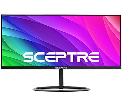 Sceptre 27-inch IPS Gaming Monitor up to 165Hz DisplayPort HDMI 300 Lux 99%  sRGB Build-in Speakers, Machine Black (E278B-FPT168) 