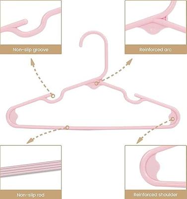 60 Pack kid clothes hangers clothes hangers baby pink plastic hanger plastic  hanger for kid clothes hanger infant clothes hangers kid hanger baby  clothes small hanger for kid clothes baby hanger 