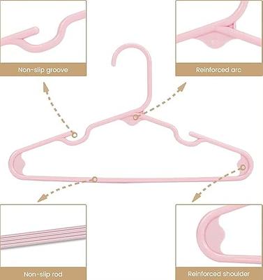 GoodtoU Kids Hangers Baby Hangers for Clothes Plastic Black Infant Hangers  Bulk Toddler Hangers for Nursery Child Children Hangers for Closet Clothes