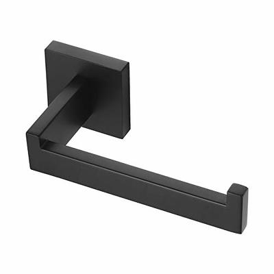 Simtive Adhesive Toilet Paper Holder, No Drilling Stainless Steel Toilet Roll  Holder, Stick on Wall for Bathroom and RV, Matte Black