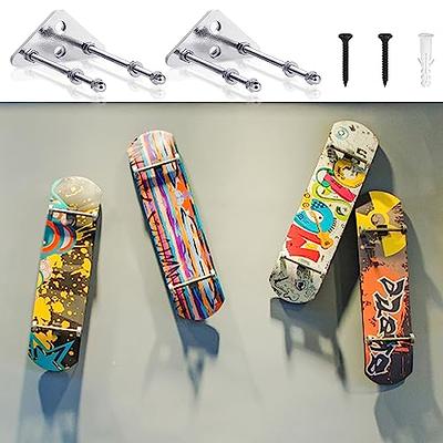 TOYMIS 2pcs Skateboard Wall Hanger for Skateboard Deck Display and Storage,  Aluminum Skateboard Hooks for Hanging with 2 Screw Holes for Display  Skateboard Horizontally or Vertically（Silver） - Yahoo Shopping