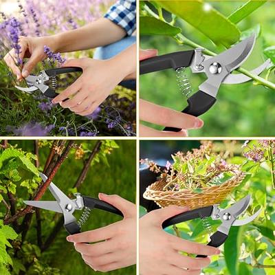 Hand Pruner Professional Pruning Shears Heavy Duty Garden Shears, Clippers  for The Garden,Tree Trimmers (Black)