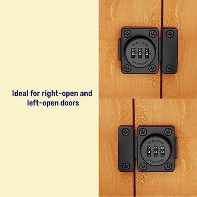 Cabinet Password Latch, Cabinet Locks with Combination, Keyless Combination  Lock for Cabinet Doors, Privacy Lock for One-Way Door, Zinc Alloy Safety