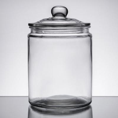  Sweejar Large Glass Candy Jars with Wooden Lids, 1.2