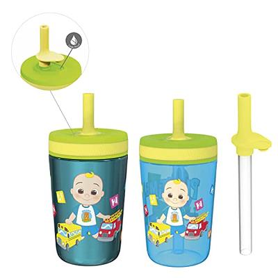 Zak Designs CoComelon Kelso Tumbler Set, Leak-Proof Screw-On Lid