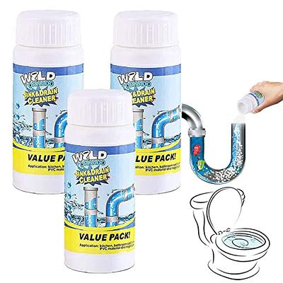 Wild Tornado Sink and Drain Cleaner - Drain Clog Remover Powder - Quick  Foaming Sink Drain Cleaner for Bathroom Kitchen Dredging (3pcs) - Yahoo  Shopping
