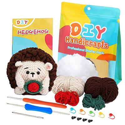  Crochet Kit for Beginners Animals with with Step-by-Step Video  Tutorials Crotcheting Easy DIY Set Knitting & Crochet Kits Supplies,  Beginner Crochet Kit for Adults Kids Crafts Hobbies (Sunflower)