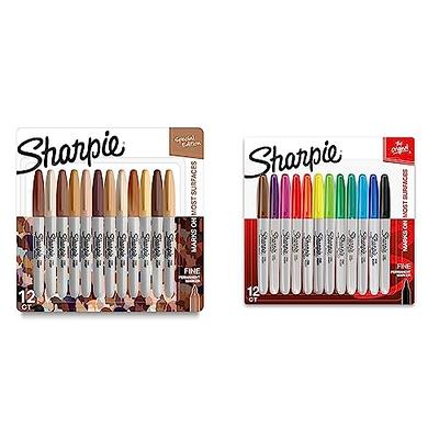 Sharpie Metallic Permanent Markers, Fine Point, Assorted Colors, 6 Count