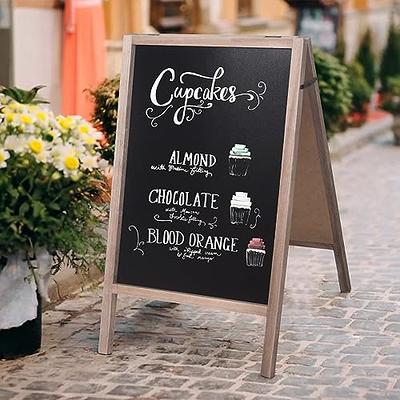 Double-Sided Marquee Easel - Whiteboard/Chalkboard