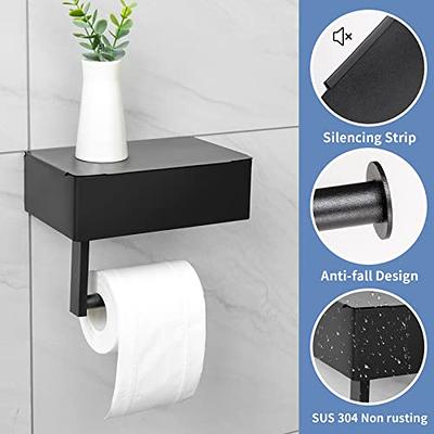 Toilet Paper Holder Free Standing Toilet Paper and Wipes Stand Bathroom Toilet  Paper Dispenser Tissue Holder with Storage Shelf (Black) - Yahoo Shopping