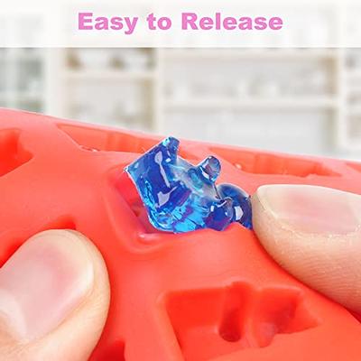 Gummy Molds Bear Candy Silicone - Mini Size Chocolate Gummy Molds with 2  Droppers Nonstick Food Grade Silicone Pack of 4