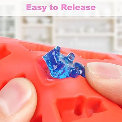 Gummy Bear Candy Molds Silicone Chocolate Gummy Molds with 2 Droppers  Nonstick Food Grade Silicone Pack of 4