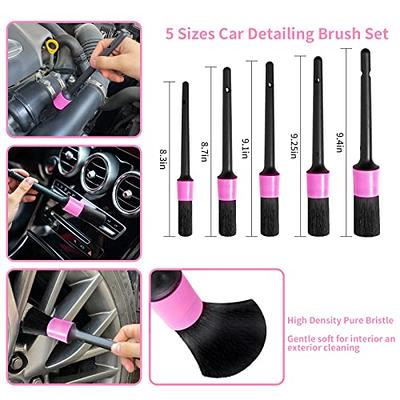 Car Wash Kit, Pink Car Cleaning Kit Interior and Exterior, Car Accessories